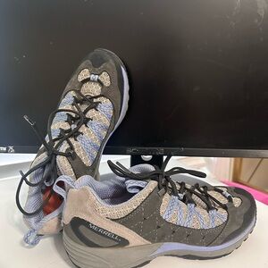 Merrell Women's Grey and Purple Athletic/Hiking Shoes